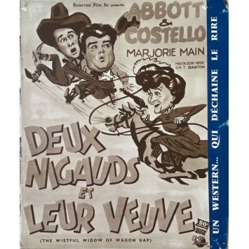 DEUX NIGAUDS ET LEUR VEUVE Synopsis 4 pages. - 22x28 cm. - 1947 - Bud Abbott, Charles Barton