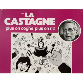 LA CASTAGNE Synopsis 4p - 24x30 cm. - 1977 - Paul Newman, George Roy Hill