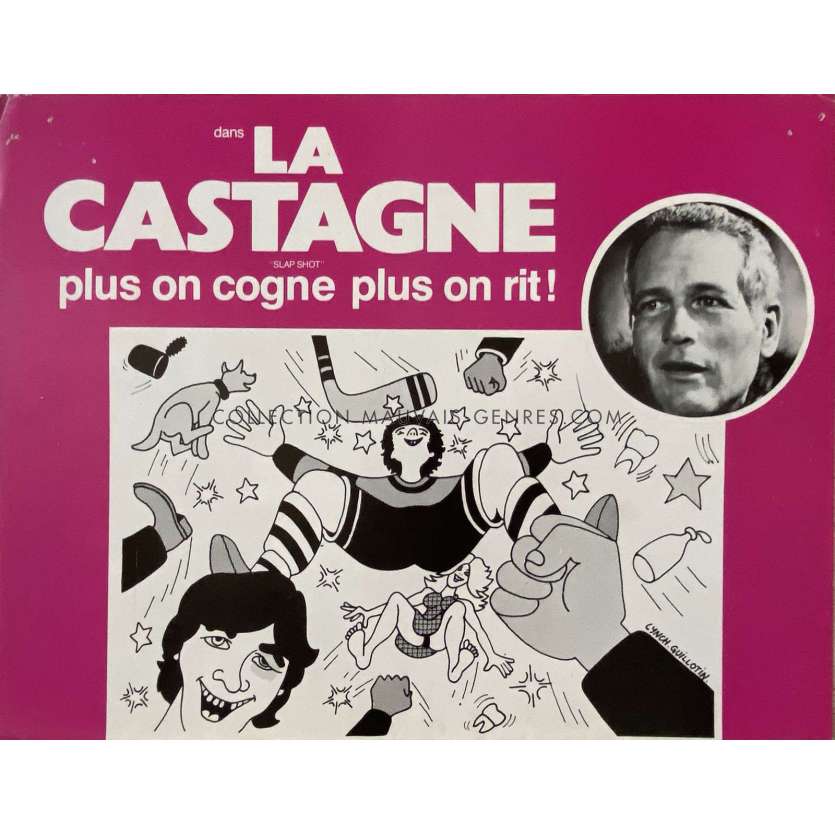 LA CASTAGNE Synopsis 4p - 24x30 cm. - 1977 - Paul Newman, George Roy Hill