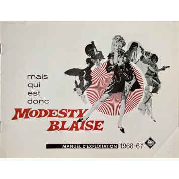 MODESTY BLAISE French Pressbook 8 pages. - 9x12 in. - 1966 - Joseph Losey, Monica Vitti