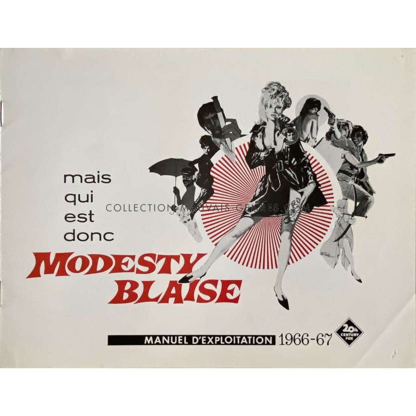 MODESTY BLAISE Dossier de presse 8 pages. - 21x30 cm. - 1966 - Monica Vitti, Joseph Losey