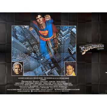 SUPERMAN French Movie Poster- 158x118 in. - 1978 - Richard Donner, Christopher Reeves