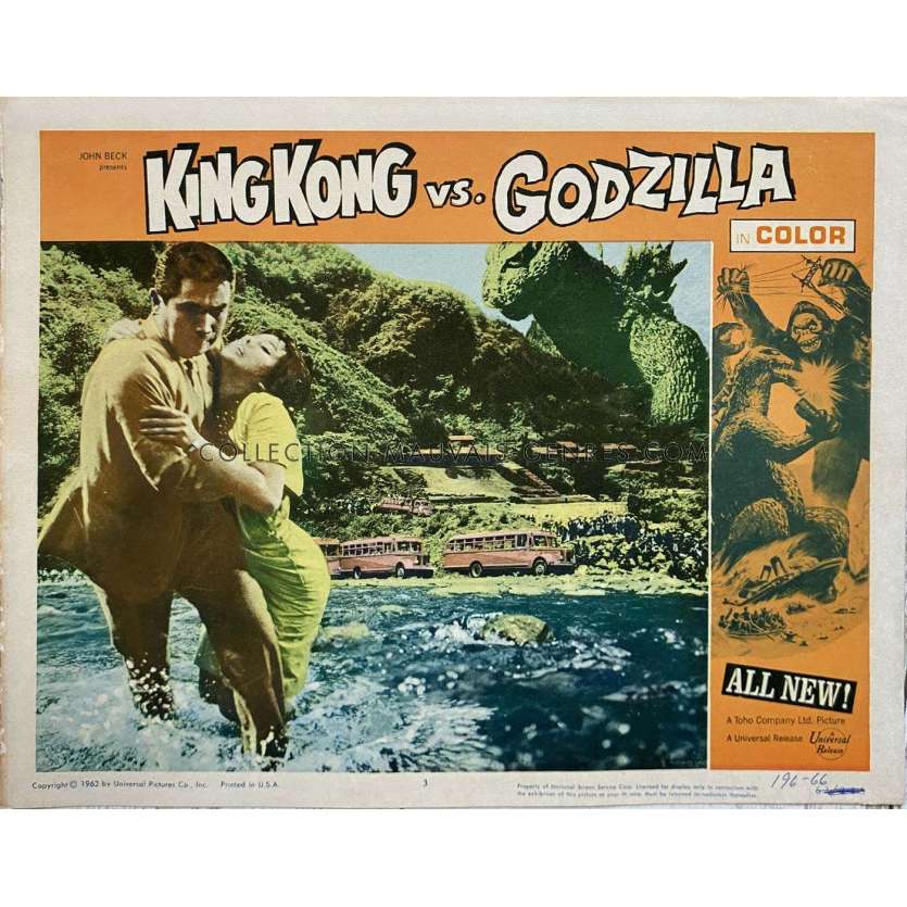 KING KONG CONTRE GODZILLA Photo de film N03 - 28x36 cm. - 1963 - Tadao Takashima, Ishirô Honda