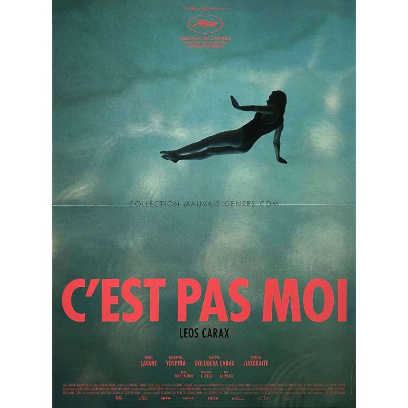 C'EST PAS MOI Affiche de cinéma- 40x54 cm. - 2024 - Denis Lavant, Leos Carax