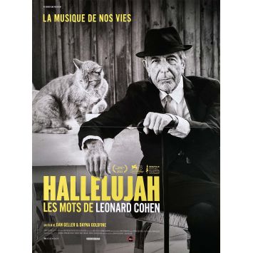 HALLELUJAH French Movie Poster- 15x21 in. - 2021 - Daniel Geller, Leonard Cohen