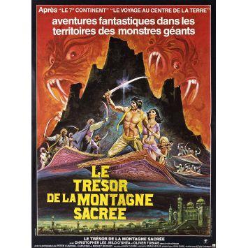 LE TRESOR DE LA MONTAGNE SACREE Affiche de cinéma- 40x54 cm. - 1979 - Christopher Lee, Kevin Connor