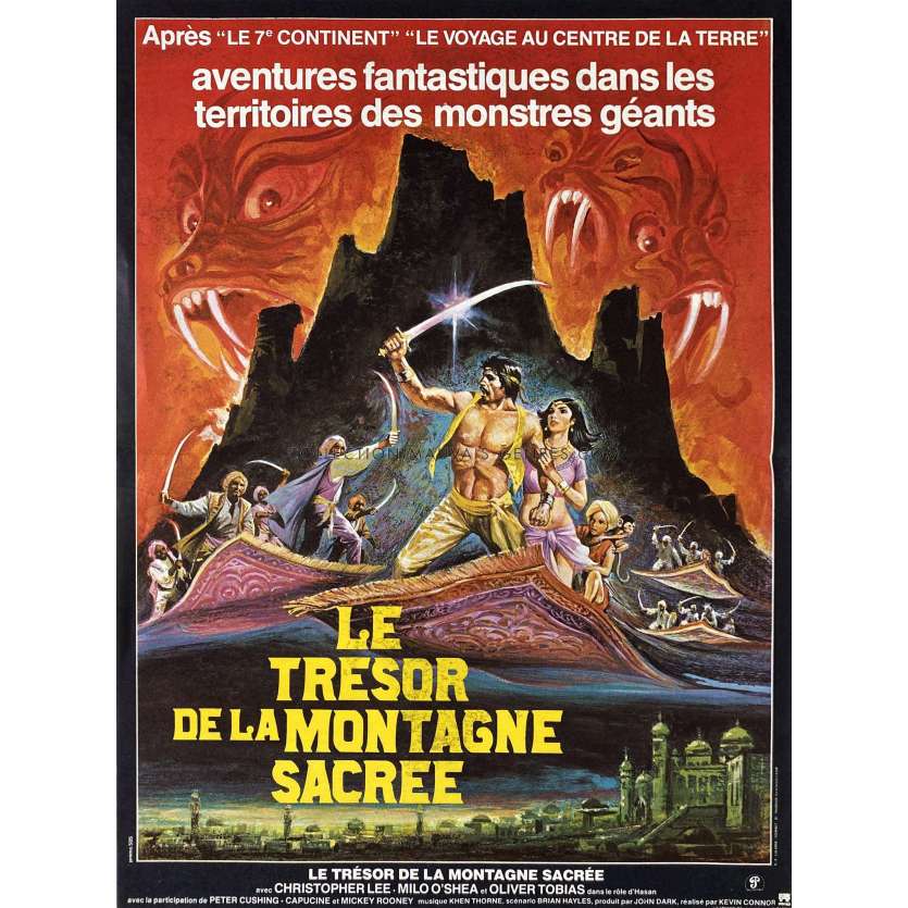 ARABIAN ADVENTURE French Movie Poster- 15x21 in. - 1979 - Kevin Connor, Christopher Lee