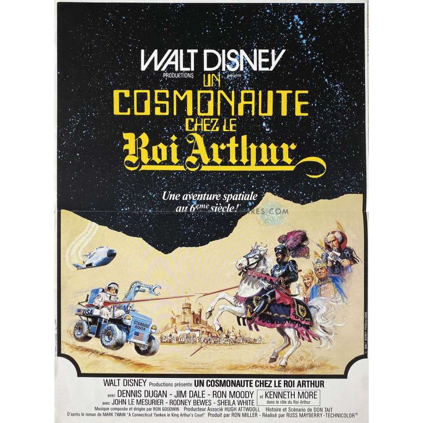 UN COSMONAUTE CHEZ LE ROI ARTHUR Affiche de cinéma- 40x54 cm. - 1979 - Dennis Dugan, Russ Mayberry