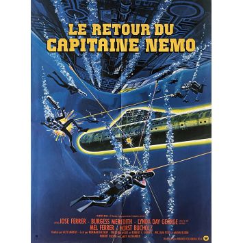 THE RETURN OF CAPTAIN NEMO French Movie Poster- 23x32 in. - 1978 - Alex March, José Ferrer
