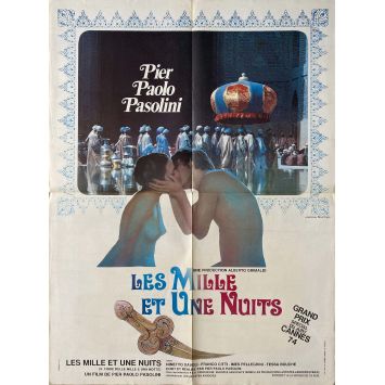 ARABIAN NIGHTS French Movie Poster- 23x32 in. - 1974 - Pier Paolo Pasolini, Ninetto Davoli