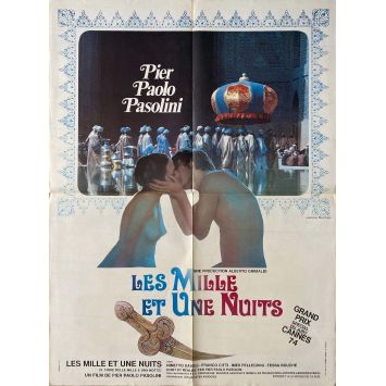 LES MILLE ET UNE NUITS Affiche de cinéma- 60x80 cm. - 1974 - Ninetto Davoli, Pier Paolo Pasolini