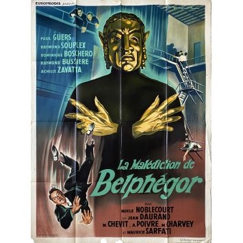 THE CURSE OF BELPHEGOR French Movie Poster- 47x63 in. - 1967 - Georges Combret, Paul Guers