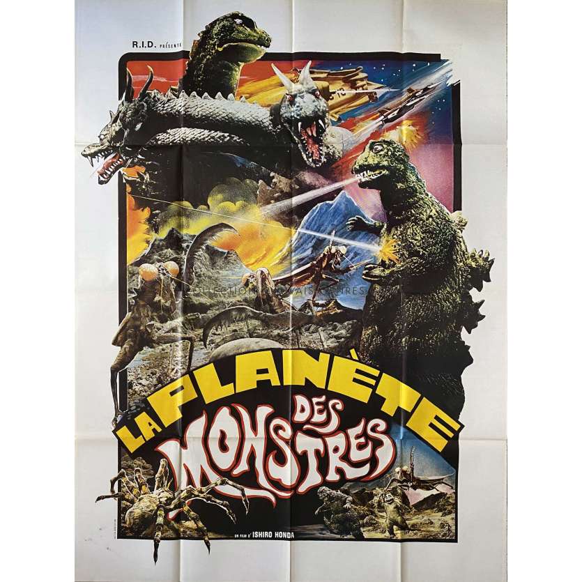 LA PLANETE DES MONSTRES Affiche de cinéma- 120x160 cm. - 1967 - Tadao Takashima, Jun Fukuda