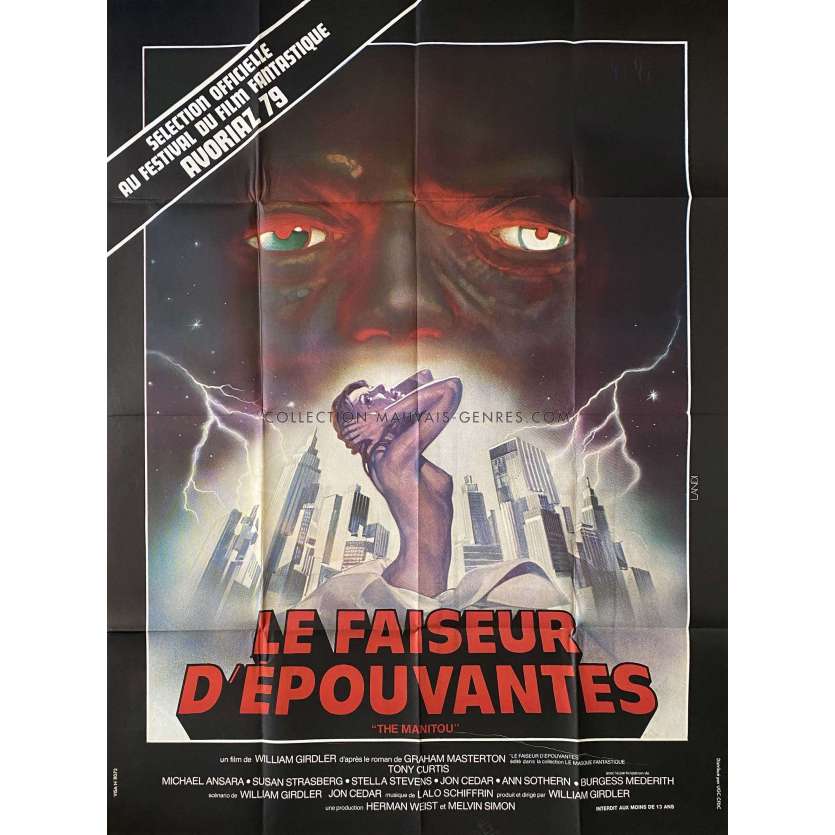 THE MANITOU French Movie Poster- 47x63 in. - 1978 - William Girdler, Tony Curtis