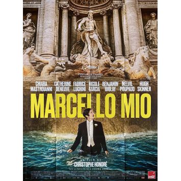 MARCELLO MIO Affiche de cinéma- 120x160 cm. - 2024 - Chiara Mastroianni, Christophe Honoré