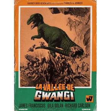 THE VALLEY OF GWANGI French Herald/Trade Ad 2p - 10x12 in. - 1969 - Ray Harryhausen, James Franciscus