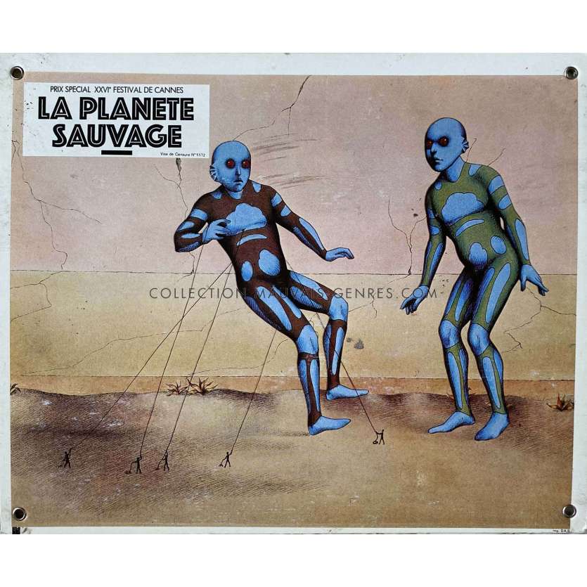 FANTASTIC PLANET Swiss Lobby Card N02 - 10x12 in. - 1973 - René Laloux, Barry Bostwick