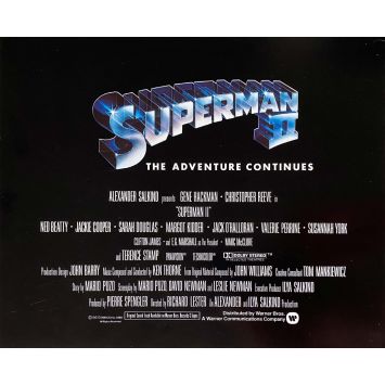 SUPERMAN 2 Photo de film Title Card - 20x25 cm. - 1980 - Christopher Reeves, Richard Donner
