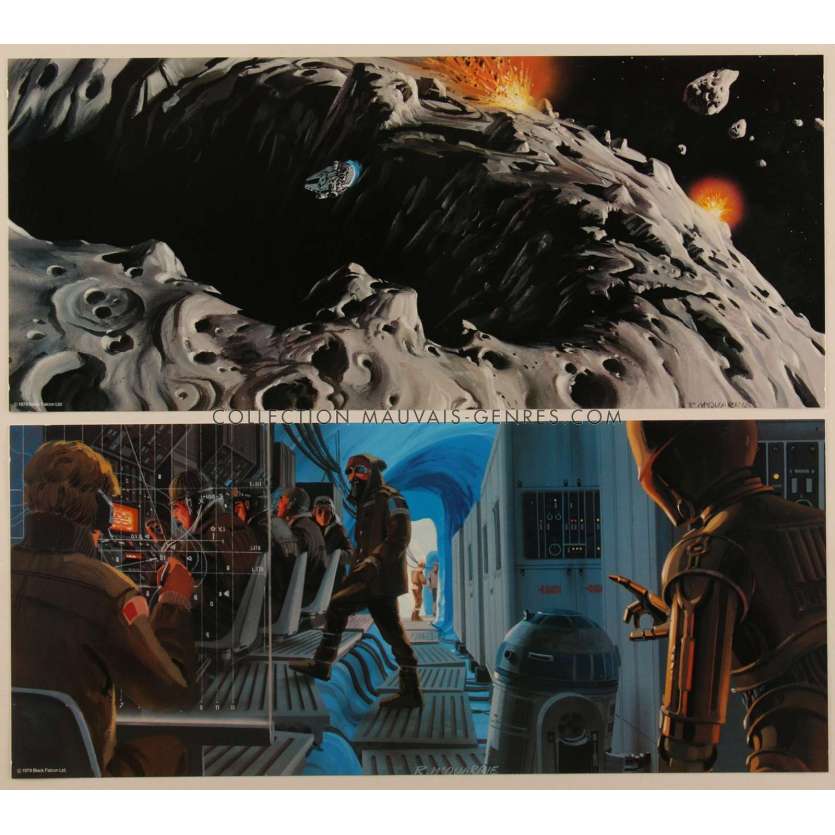 EMPIRE STRIKES BACK 2 print promo pack '80 Lucas' Star Wars, McQuarrie art prints