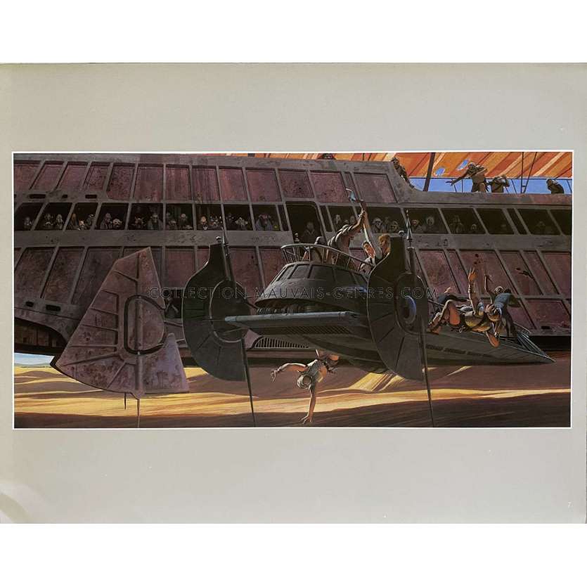 STAR WARS - LE RETOUR DU JEDI Artwork N07 - 28x36 cm. - 1983 - Harrison Ford, Richard Marquand