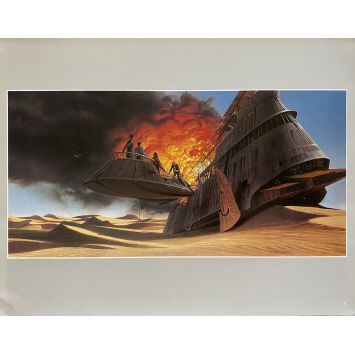 STAR WARS - LE RETOUR DU JEDI Artwork N08 - 28x36 cm. - 1983 - Harrison Ford, Richard Marquand