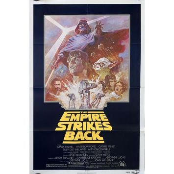 STAR WARS - L'EMPIRE CONTRE ATTAQUE Affiche de cinéma- 69x104 cm. - 1980/R1981 - Harrison Ford, George Lucas