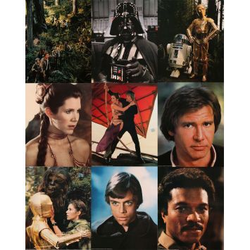 STAR WARS - LE RETOUR DU JEDI Photos de film x13 - 40x51 cm. - 1983 - Harrison Ford, Richard Marquand