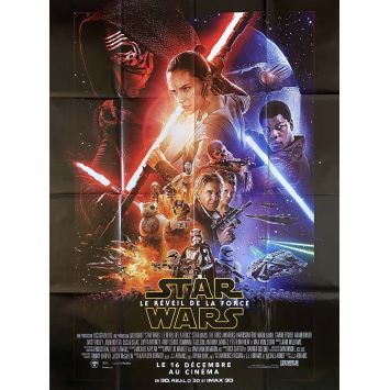 STAR WARS VII - LE REVEIL DE LA FORCE Affiche de cinéma- 120x160 cm. - 2015 - Harrison Ford, J. J. Abrams