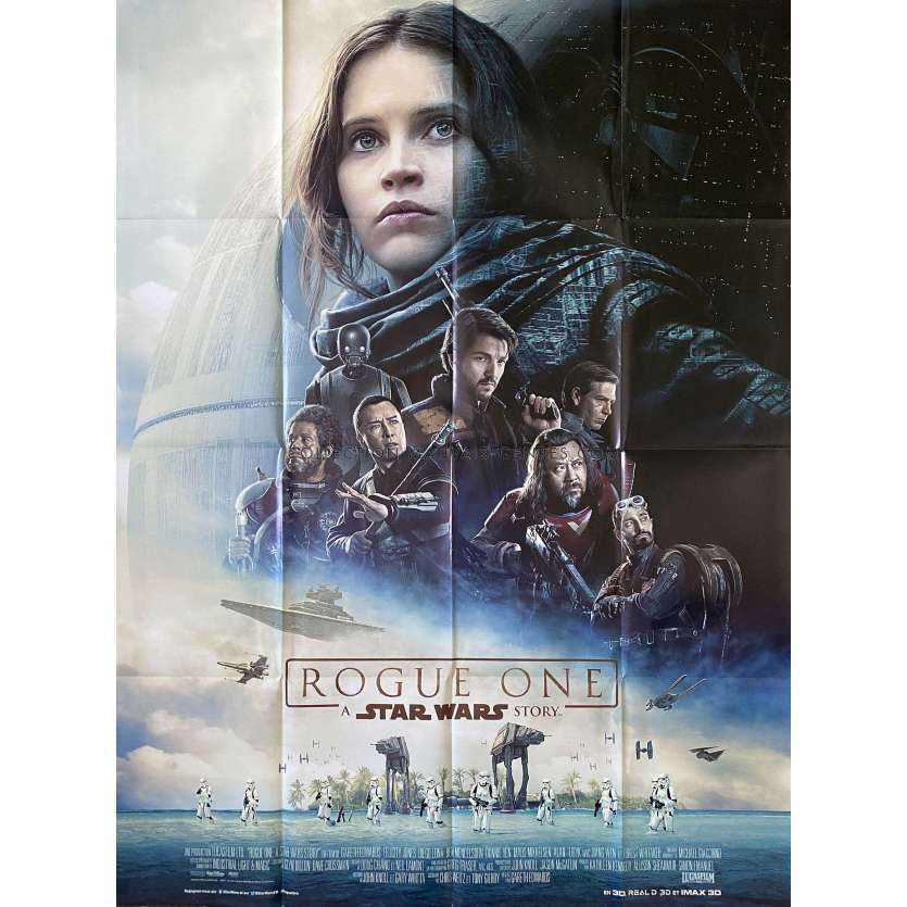 STAR WARS - ROGUE ONE Affiche de cinéma- 120x160 cm. - 2016 - Felicity Jones, Gareth Edwards