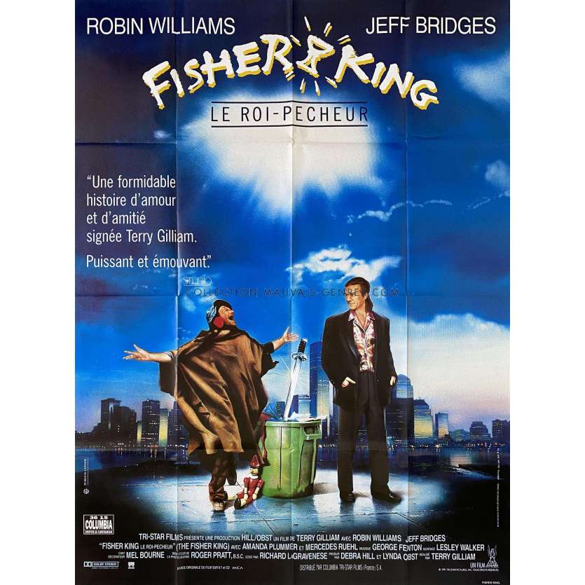 FISHER KING French Movie Poster- 47x63 in. - 1991 - Terry Gilliam, Jeff Bridges