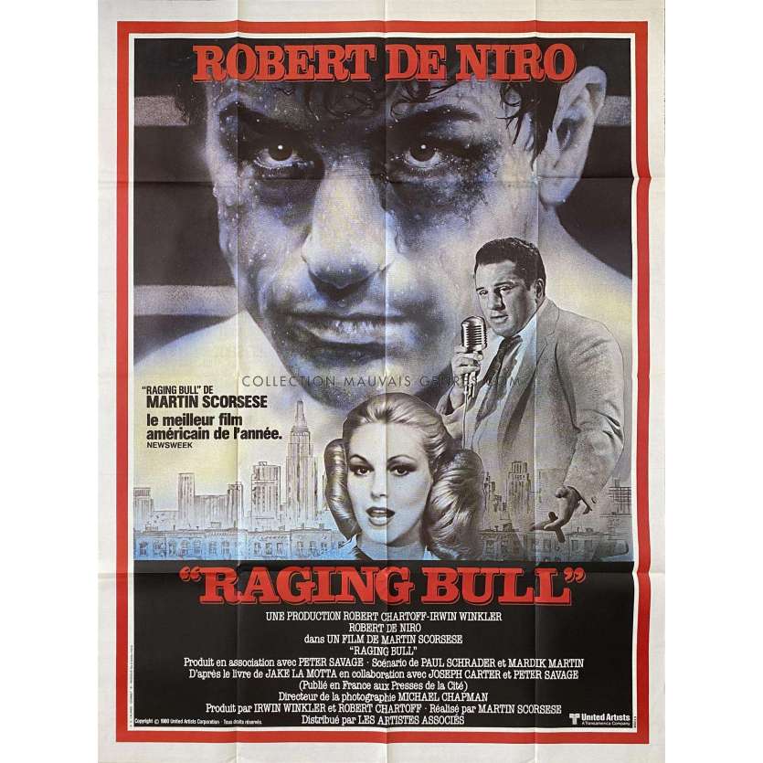 RAGING BULL Affiche de film Mod. B - 120x160 cm. - 1980 - Robert de Niro, Martin Scorsese