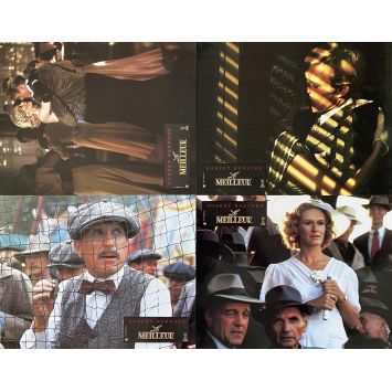 THE NATURAL French Lobby Cards x4 - 9x12 in. - 1984 - Barry Levinson, Robert Redford