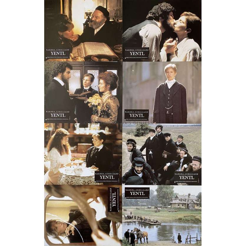 YENTL French Lobby Cards x8 - Set A - 9x12 in. - 1983 - Barbra Streisand, Amy Irving