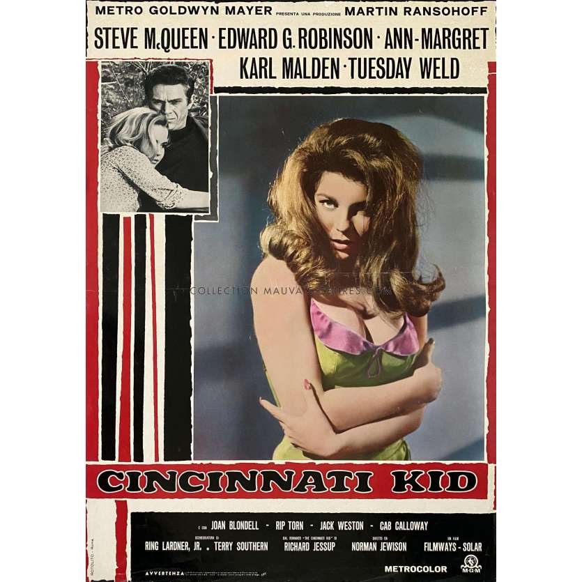 LE KID DE CINCINATTI Affiche de film N01 - 46x64 cm. - 1965 - Steve McQueen, Norman Jewison