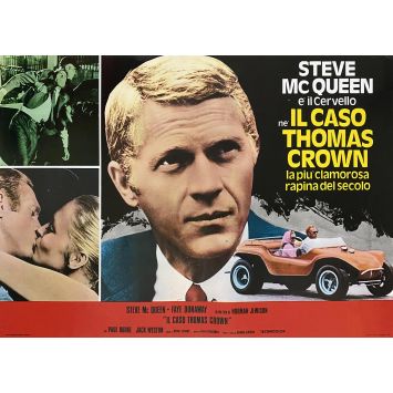 THE THOMAS CROWN AFFAIR Italian Movie Poster- 18x26 in. - 1968 - Norman Jewison, Steve McQueen