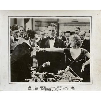 CITY STREETS French Lobby Card N02 - 10x12 in. - 1931 - Rouben Mamoulian, Gary Cooper