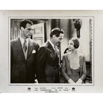 CITY STREETS French Lobby Card N03 - 10x12 in. - 1931 - Rouben Mamoulian, Gary Cooper