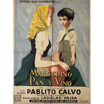 THE MIRACLE OF MARCELINO French Movie Poster- 23x32 in. - 1955 - Ladislao Vajda, Rafael Rivelles