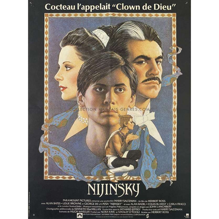 NIJINSKY Affiche de film- 40x54 cm. - 1980 - Alan Bates, Herbert Ross