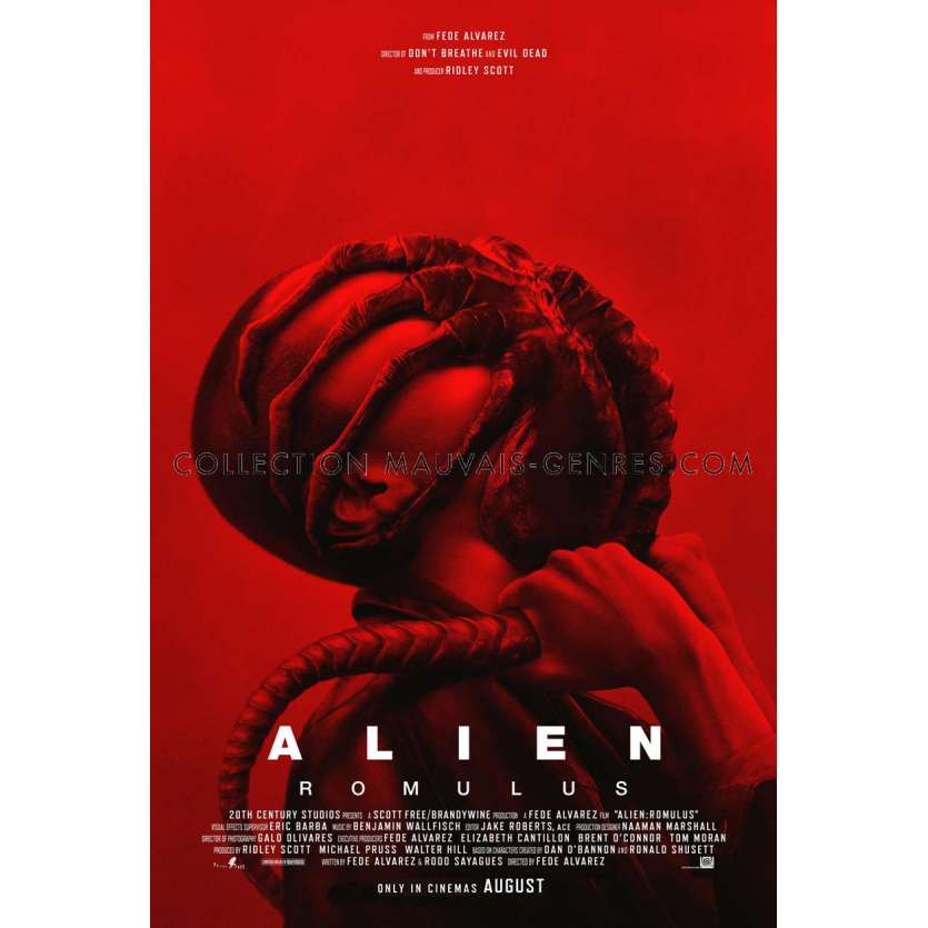 ALIEN ROMULUS Affiche de cinéma DS - Intl - 69x102 cm. - 2024 - Isabela Merced, Fede Alvarez