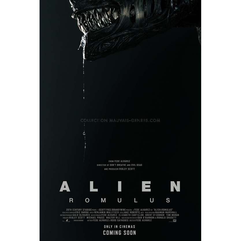 ALIEN ROMULUS Affiche de cinéma DS - Adv - Intl - 69x102 cm. - 2024 - Isabela Merced, Fede Alvarez