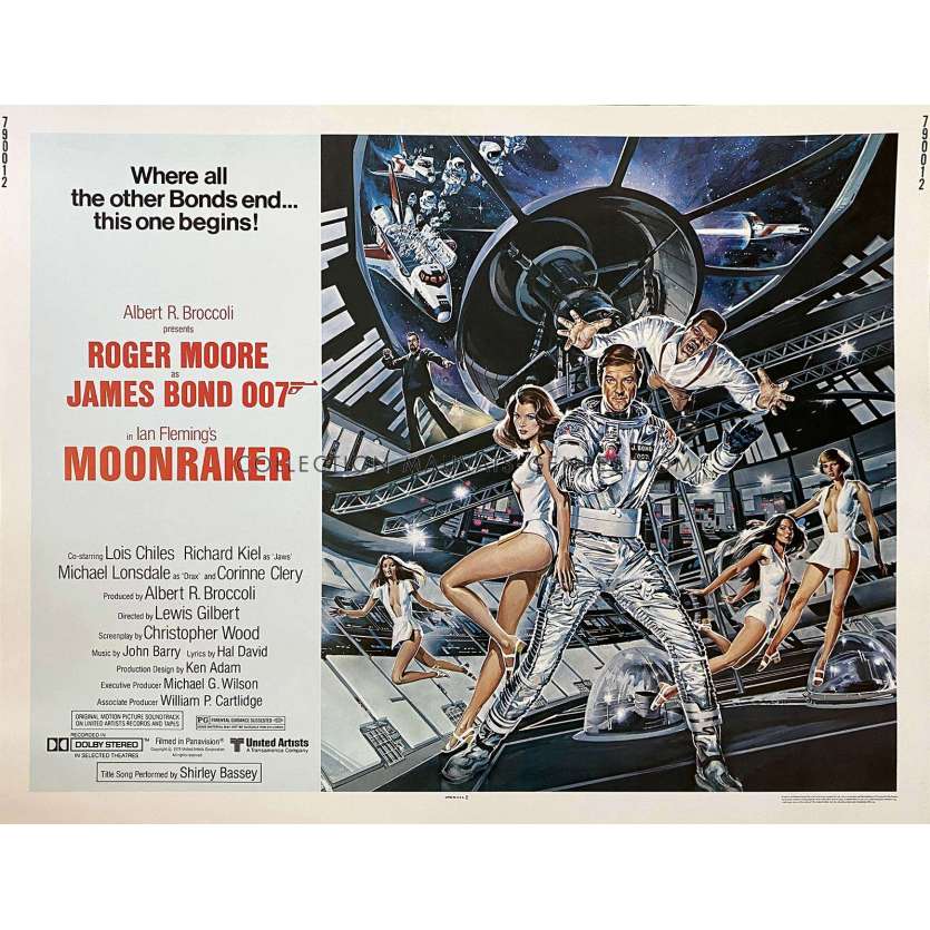 MOONRAKER Affiche de film- 55x71 cm. - 1979 - Roger Moore, James Bond