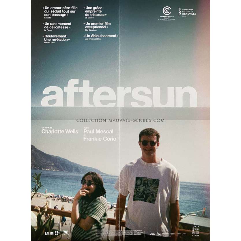 AFTERSUN Affiche de cinéma- 40x54 cm. - 2022 - Paul Mescal, Charlotte Wells