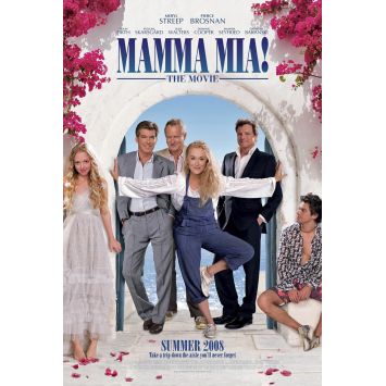 MAMMA MIA Affiche de cinéma Style A - 69x102 cm. - 2008 - Meryl Streep, Phyllida Lloyd