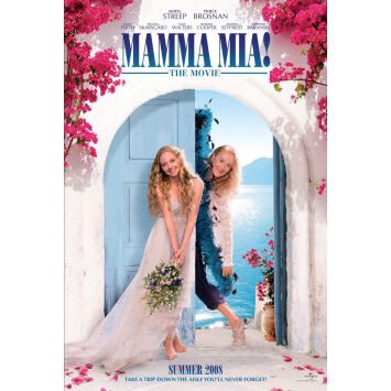 MAMMA MIA U.S Movie Poster Style B - 27x40 in. - 2008 - Phyllida Lloyd, Meryl Streep