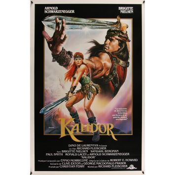 KALIDOR U.S Movie Poster- 27x40 in. - 1985 - Richard Fleisher, Arnold Schwarzenegger