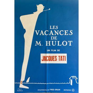 MONSIEUR HULOT'S HOLYDAY Swiss Movie Poster- 20x28 in. - 1953/R1970 - Jacques Tati, Nathalie Pascaud