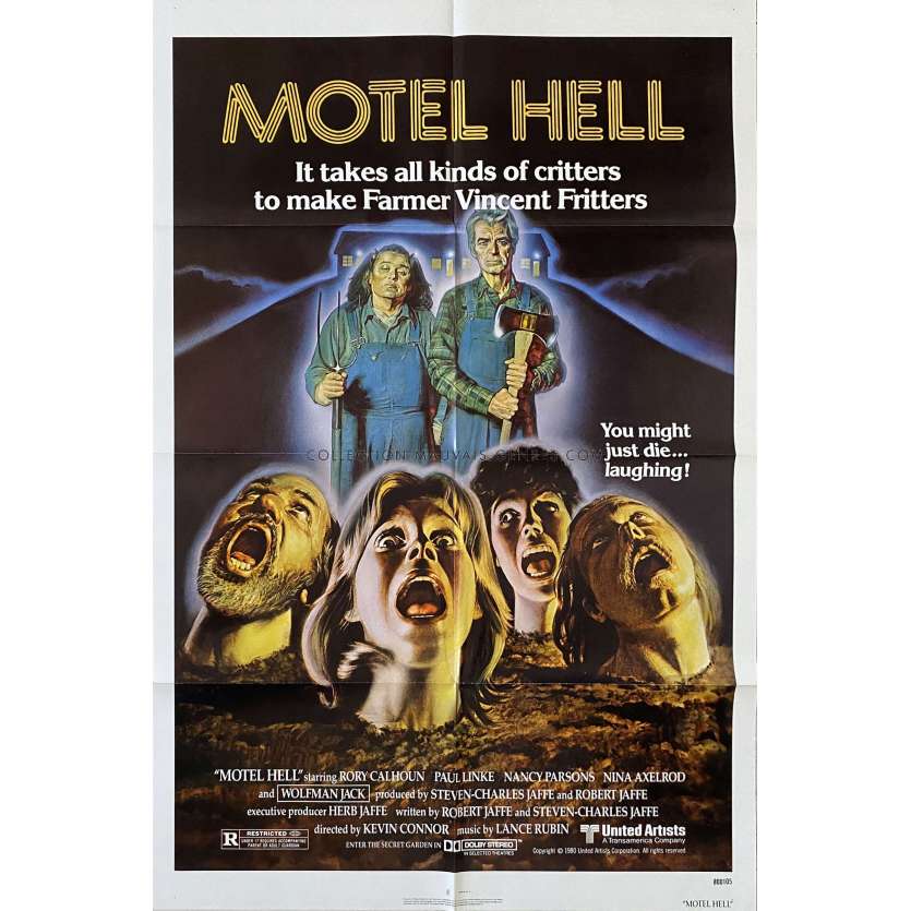 MOTEL HELL U.S Movie Poster- 27x41 in. - 1980 - Kevin Connor, Rory Calhoun