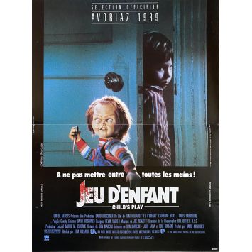 CHILD'S PLAY French Movie Poster- 15x21 in. - 1988 - Tom Holland, Catherine Hicks