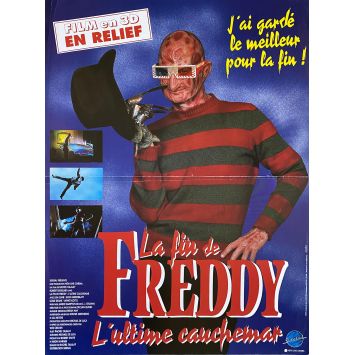 FREDDY'S DEAD French Movie Poster- 15x21 in. - 1991 - Wes Craven, Robert Englund
